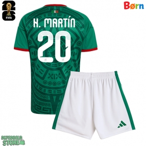 Mexico Henry Martin #20 Replika Babytøj Hjemmebanesæt Børn VM 2026 Kortærmet (+ Korte bukser)